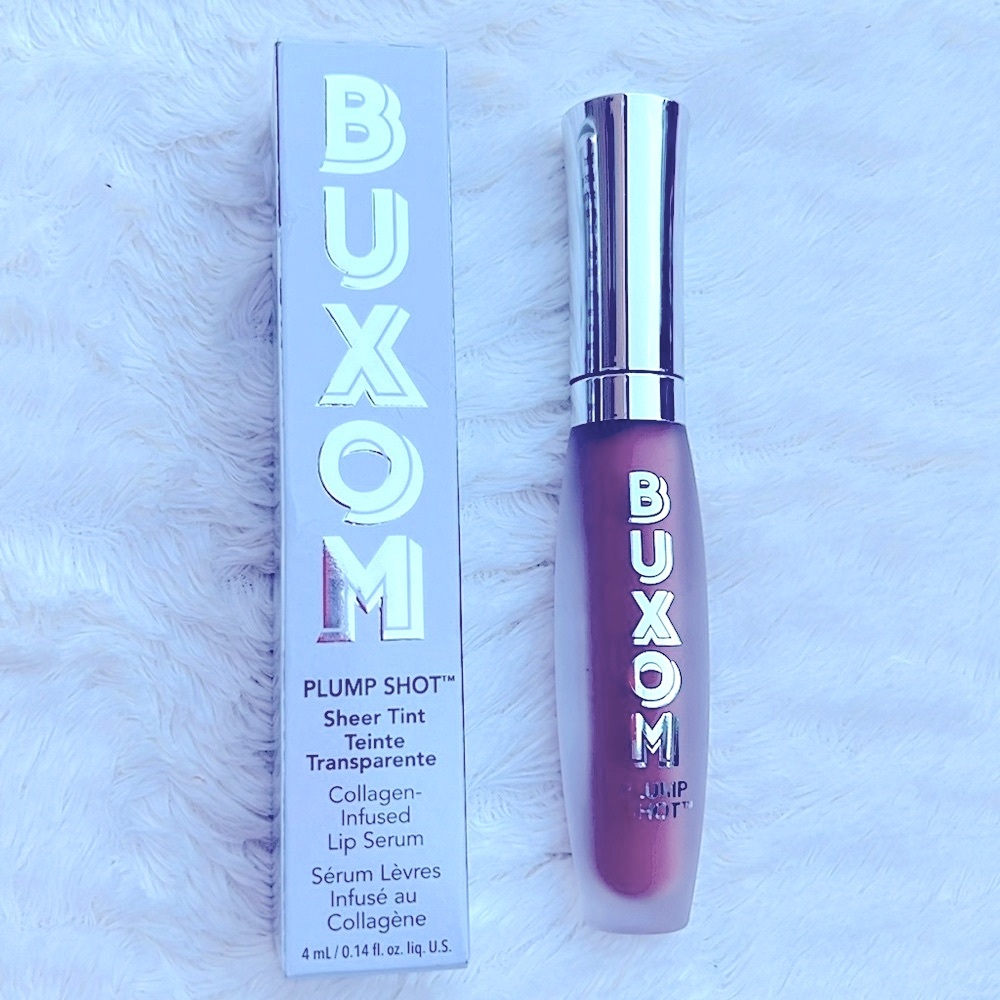 Buxom Plump Shot. Collagen infused lip serum. Color Exposed.